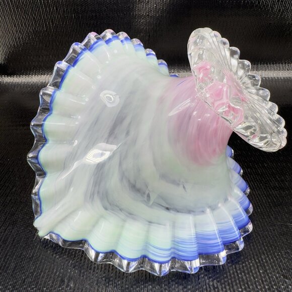 Venetian Art Glass Duck Bird Chicken Shaped Dish Bowl Candy Dish Container Italy - Picture 7 of 13